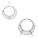 Max Iron Wire Wreath Frame Succulent Pot Metal Planter Plant Holder Decoration D