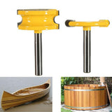 Max 2-Piece Canoe Flute and Bead Router Bit Wood Cutter Woodworking Tool 6.35mm