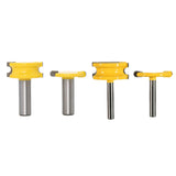 Max 2-Piece Canoe Flute and Bead Router Bit Wood Cutter Woodworking Tool 6.35mm