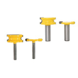 Max 2-Piece Canoe Flute and Bead Router Bit Wood Cutter Woodworking Tool 6.35mm