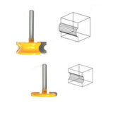 Max 2-Piece Canoe Flute and Bead Router Bit Wood Cutter Woodworking Tool 6.35mm