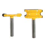 Max 2-Piece Canoe Flute and Bead Router Bit Wood Cutter Woodworking Tool 6.35mm