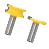 Max 2-Piece Canoe Flute and Bead Router Bit Wood Cutter Woodworking Tool 12.7mm
