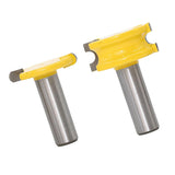 Max 2-Piece Canoe Flute and Bead Router Bit Wood Cutter Woodworking Tool 12.7mm