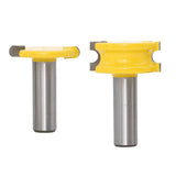 Max 2-Piece Canoe Flute and Bead Router Bit Wood Cutter Woodworking Tool 12.7mm