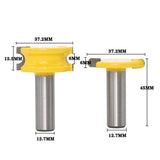 Max 2-Piece Canoe Flute and Bead Router Bit Wood Cutter Woodworking Tool 12.7mm