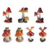 Max Resin Fairy Garden Ornament Miniature Home Decor Snail Red Mushroom