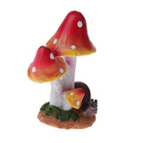 Max Resin Fairy Garden Ornament Miniature Home Decor Snail Red Mushroom