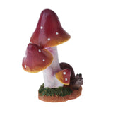 Max Resin Fairy Garden Ornament Miniature Home Decor Snail Purple Mushroom