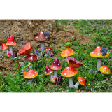 Max Resin Fairy Garden Ornament Miniature Home Decor Snail Purple Mushroom