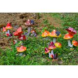 Max Resin Fairy Garden Ornament Miniature Home Decor Snail Purple Mushroom