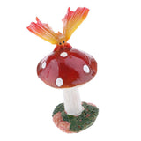 Max Resin Fairy Garden Ornament Miniature Home Decor Butterfly Red Mushroom