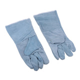 Max Cowhide Leather Welding Gloves Protective Gloves Welder Hands 30cm Grey