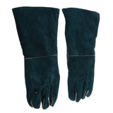 Max Cowhide Leather Welding Gloves Protective Gloves Welder Hands 40cm Green