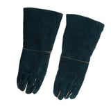 Max Cowhide Leather Welding Gloves Protective Gloves Welder Hands 40cm Green