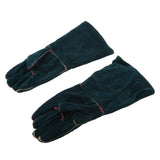 Max Cowhide Leather Welding Gloves Protective Gloves Welder Hands 40cm Green