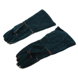 Max Cowhide Leather Welding Gloves Protective Gloves Welder Hands 40cm Green