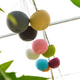 Max Plastic Flower Pot Hanging Basket Balcony Garden Plant Planter Chain Brown