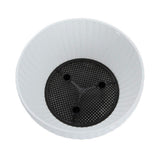 Max Plastic Flower Pot Hanging Basket Balcony Garden Plant Planter Chain White