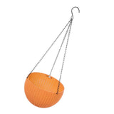 Max Plastic Flower Pot Hanging Basket Balcony Garden Plant Planter Chain Gold