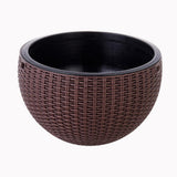 Max Plastic Hanging Flower Pot Planter Basket for Plant Holder+Chain Coffee- S
