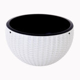 Max Plastic Hanging Flower Pot Planter Basket for Plant Holder+Chain White- S