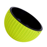 Max Plastic Hanging Flower Pot Planter Basket for Plant Holder+Chain Green- S