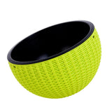 Max Plastic Hanging Flower Pot Planter Basket for Plant Holder+Chain Green- S