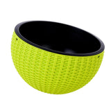Max Plastic Hanging Flower Pot Planter Basket for Plant Holder+Chain Green- L