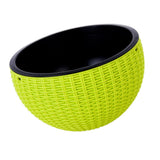 Max Plastic Hanging Flower Pot Planter Basket for Plant Holder+Chain Green- L