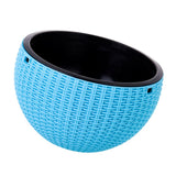 Max Plastic Hanging Flower Pot Planter Basket for Plant Holder+Chain Blue- S
