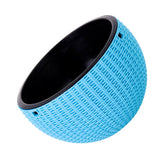Max Plastic Hanging Flower Pot Planter Basket for Plant Holder+Chain Blue- S