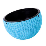 Max Plastic Hanging Flower Pot Planter Basket for Plant Holder+Chain Blue- S