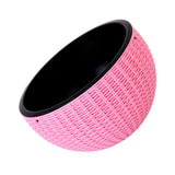 Max Plastic Hanging Flower Pot Planter Basket for Plant Holder+Chain Pink- L