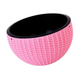 Max Plastic Hanging Flower Pot Planter Basket for Plant Holder+Chain Pink- L