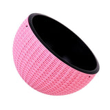 Max Plastic Hanging Flower Pot Planter Basket for Plant Holder+Chain Pink- L