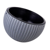 Max Plastic Hanging Flower Pot Planter Basket for Plant Holder+Chain Grey- S