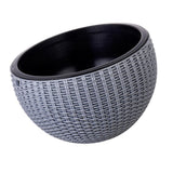 Max Plastic Hanging Flower Pot Planter Basket for Plant Holder+Chain Grey- S