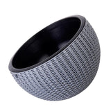 Max Plastic Hanging Flower Pot Planter Basket for Plant Holder+Chain Grey- L