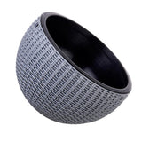 Max Plastic Hanging Flower Pot Planter Basket for Plant Holder+Chain Grey- L