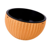 Max Plastic Hanging Flower Pot Planter Basket for Plant Holder+Chain Gold- S