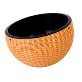 Max Plastic Hanging Flower Pot Planter Basket for Plant Holder+Chain Gold- S