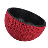 Max Plastic Hanging Flower Pot Planter Basket for Plant Holder+Chain Red- S