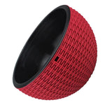 Max Plastic Hanging Flower Pot Planter Basket for Plant Holder+Chain Red- L
