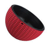 Max Plastic Hanging Flower Pot Planter Basket for Plant Holder+Chain Red- L