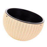 Max Plastic Hanging Flower Pot Planter Basket for Plant Holder+Chain Khaki- L