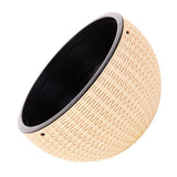 Max Plastic Hanging Flower Pot Planter Basket for Plant Holder+Chain Khaki- L
