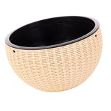 Max Plastic Hanging Flower Pot Planter Basket for Plant Holder+Chain Khaki- L