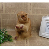 Max Lifelike Kneeling Monkey Statue Indoor Outdoor Ornament  Model Figure Dark