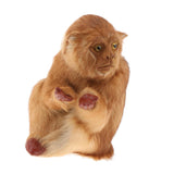 Max Lifelike Kneeling Monkey Statue Indoor Outdoor Ornament  Model Figure Dark